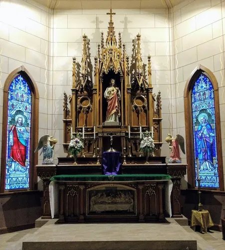 The high altar of the Institute of St. Joseph, Boyd, Wisconsin